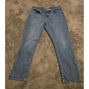 Levis Strauss Jeans Women 32 Classic Straight Leg Blue Denim Stretch 5 Pockets
